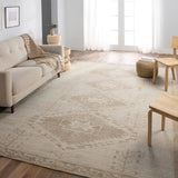 Featuring Jinsen Ameen Rug by Jaipur Living at Amethyst Home. The hand-knotted Jinsen Ameen features a fresh incarnation of the vintage Turkish textile look. Classic in pattern and modern in color, the Ameen rug boasts a dusty desert and gray color palette and distinct dye-lot details. This artisan-crafted, medallion rug is made of hand-carded wool and . Amethyst Home provides interior design, new home construction design consulting, vintage area rugs, and lighting in the Newport Beach metro area.