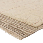 Featuring Kazben Atalaya Hand-Knotted Rug by Jaipur Living at Amethyst Home. Full of texture, the handknotted Kazben Atalaya stuns with modern Moroccan patterns in natural hues. The Atalaya design delights with a gray and brown abstract-linear pattern on a cream base. A dotted border adds the finishing touches to this elevated accent piece. Low, ribbed . Amethyst Home provides interior design, new home construction design consulting, vintage area rugs, and lighting in the Winter Garden metro area.