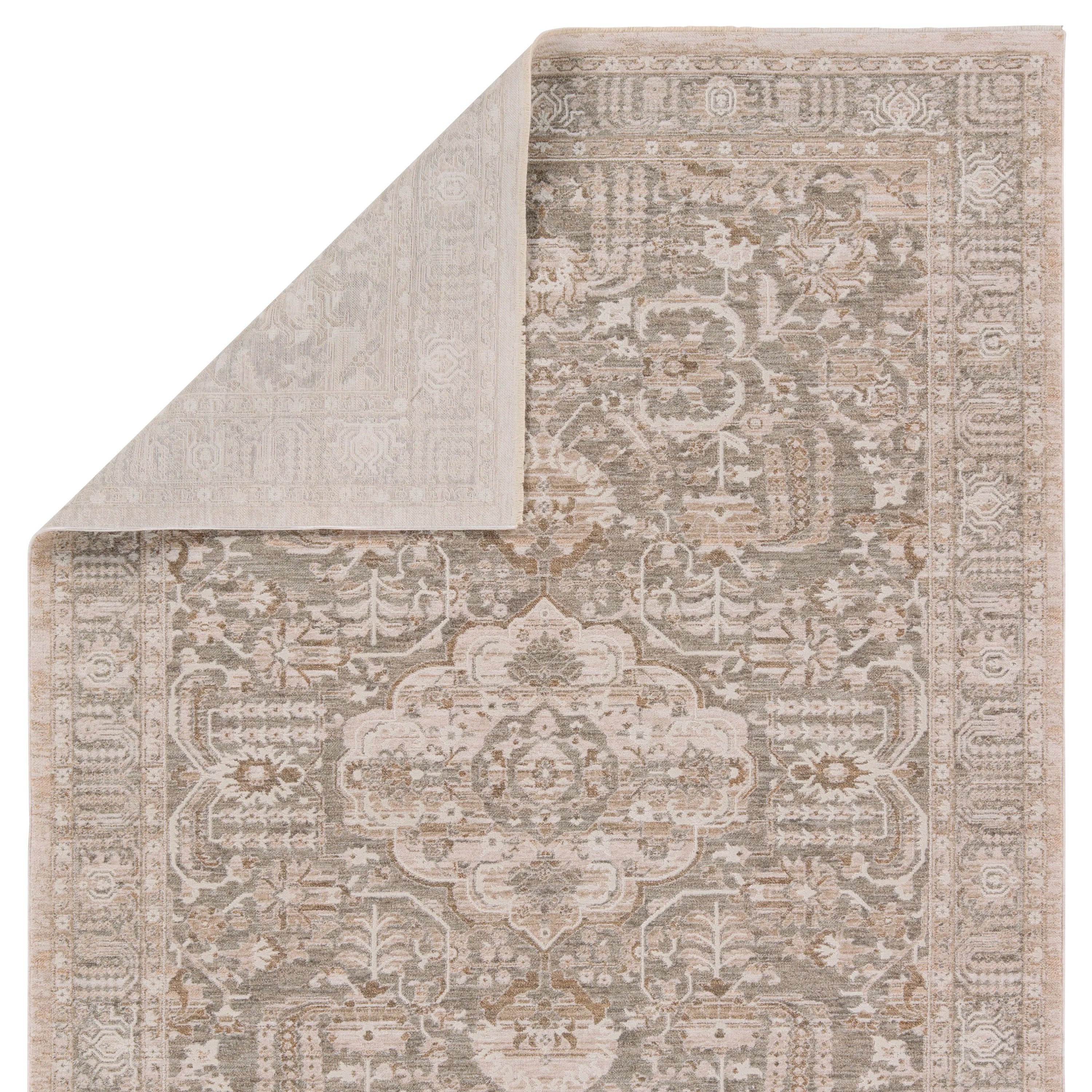 Featuring Lilit Acair Rug by Jaipur Living at Amethyst Home. With its neutral colorways and tree of life pattern inspiration, the Lilit collection is reminiscent of the traditional Persian designs found on distant travels, but with an easy-to-decorate and contemporary twist. The Acair design features a transitional, center medallion with scrolling detai. Amethyst Home provides interior design, new home construction design consulting, vintage area rugs, and lighting in the Winter Garden metro area.
