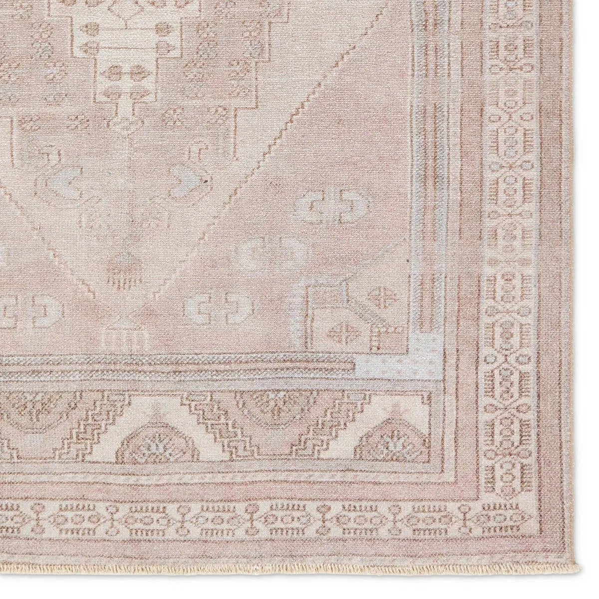 Featuring Lumal Orame Rug by Jaipur Living at Amethyst Home. Distressed, vintage designs offer an elevated tone for the Lumal Collection. The Orame rug features a Southwestern-inspired medallion, geometric border, and intricate detailing in tones of mauve, light blue, brown, and cream. This machine washable rug is stain resistant and easy to clean, perfect for . Amethyst Home provides interior design, new home construction design consulting, vintage area rugs, and lighting in the Omaha metro area.