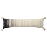 Featuring Mercado Sabir Pillow by Jaipur Living at Amethyst Home. The Mercado pillow Sabir marries bohemian charm and irresistible texture. The Sabir lumbar pillow offers a warm and cozy accent to modern spaces with a versatile, striped design and bohemian-style corner tassels. Crafted of soft cotton, this plush accent's light gray, white, and black heather. Amethyst Home provides interior design, new home construction design consulting, vintage area rugs, and lighting in the Park City metro area.