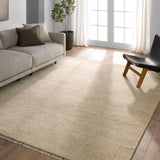 Featuring Merzouga Milada Hand-Knotted Rug by Jaipur Living at Amethyst Home. A stunning array of globally inspired designs in neutral tones define the handknotted Merzouga by Heja Home Milada. The Moroccan-inspired Milada design showcases geometric diamond pattern in cream and tan tones. The wool pile is soft underfoot and inherently stain-resistant. Handc. Amethyst Home provides interior design, new home construction design consulting, vintage area rugs, and lighting in the Nashville metro area.