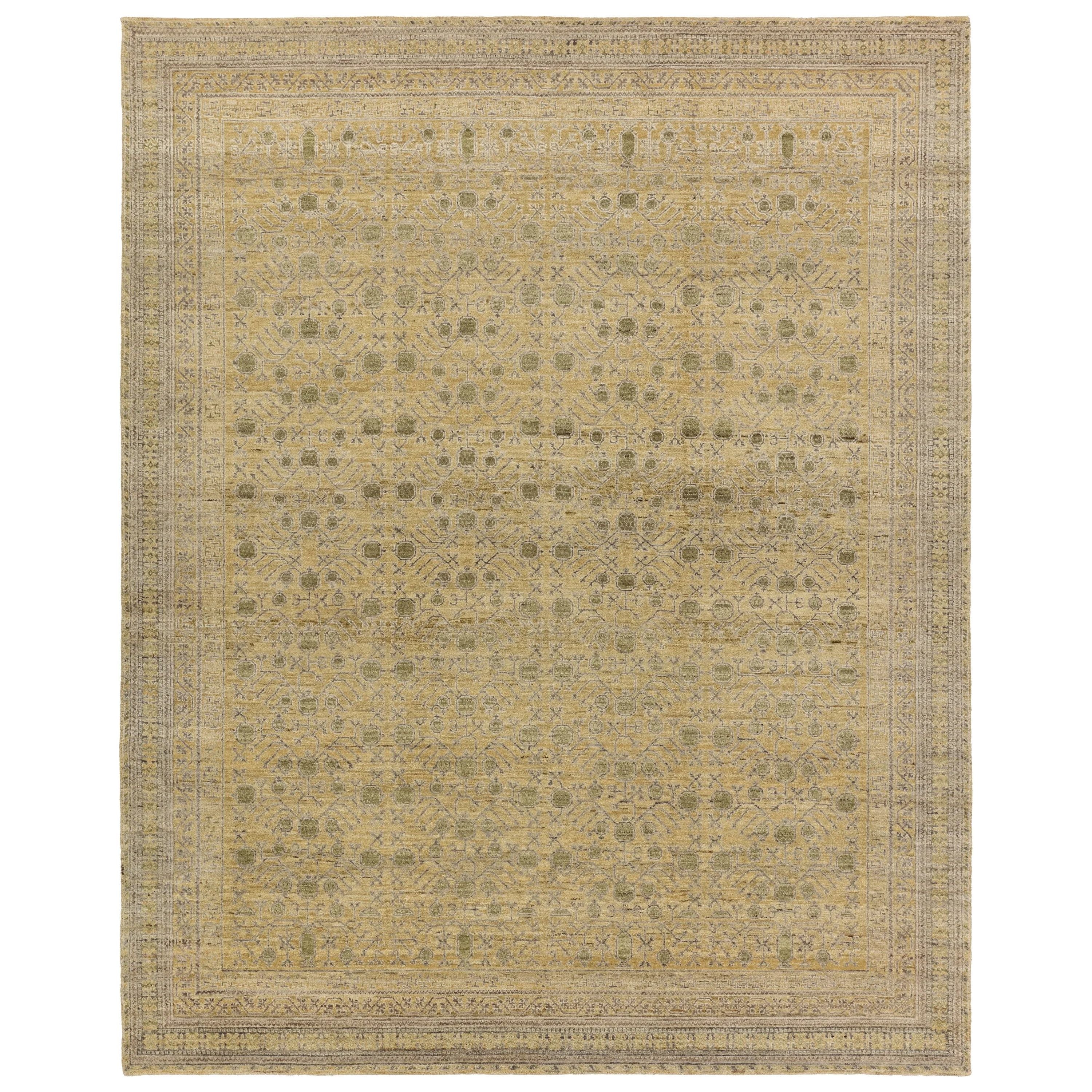 Featuring Mihret Delacor Hand Knotted Rug by Jaipur Living at Amethyst Home. The handknotted Mihret collection gathers inspiration from traditional patterns that offer elegance and a refined, modern colorway. Expertly handcrafted in India with 64 knots per square inch for unparalleled quality, the Delacor design features traditional trellis and geometric det. Amethyst Home provides interior design, new home construction design consulting, vintage area rugs, and lighting in the Monterey metro area.