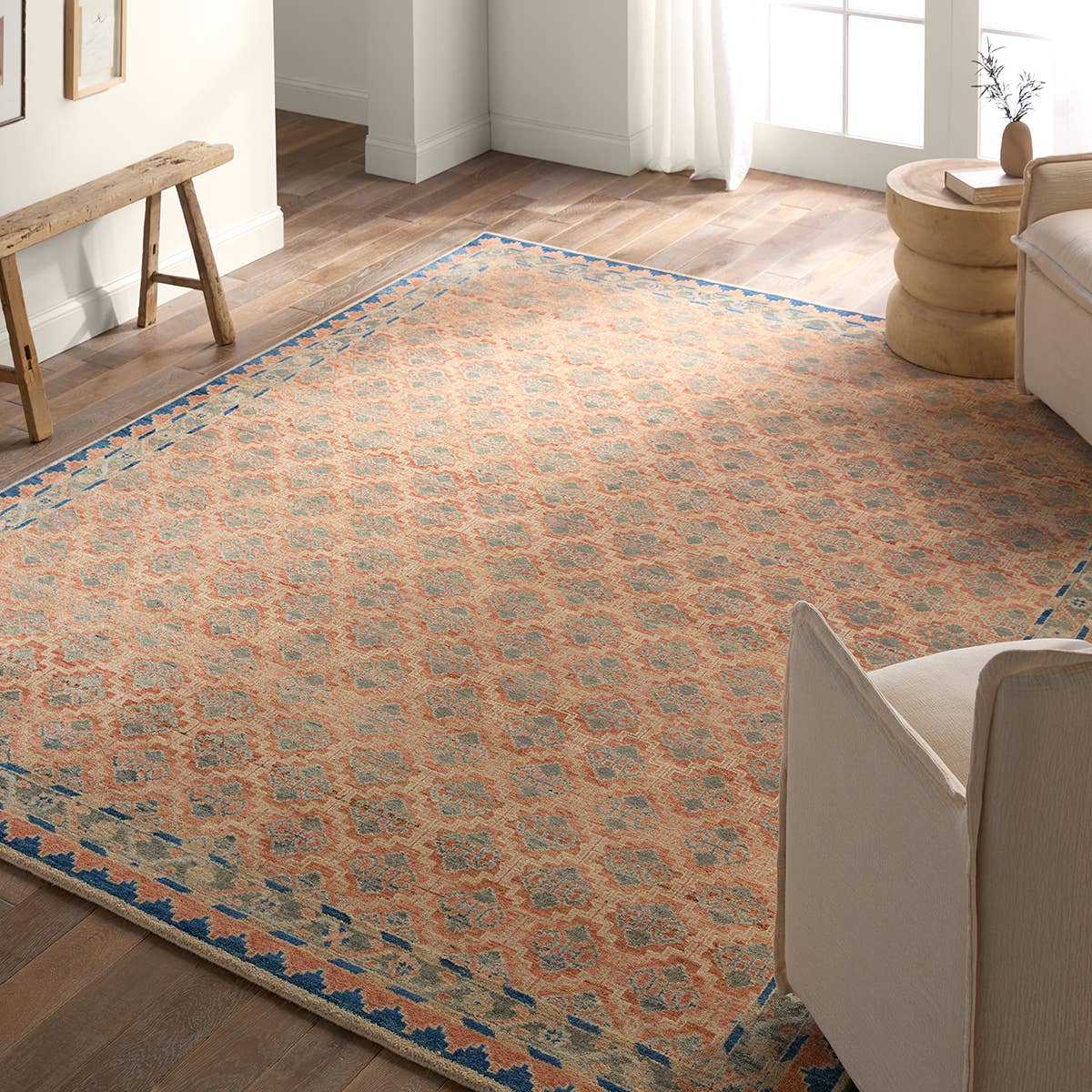 Featuring Mihret Palasan Hand-Knotted Rug by Jaipur Living at Amethyst Home. The handknotted Mihret Palasan gathers inspiration from traditional patterns that offer elegance and a refined, modern colorway. Expertly handcrafted in India with 64 knots per square inch for unparalleled quality, the Palasan design features traditional tile and geometric details. Amethyst Home provides interior design, new home construction design consulting, vintage area rugs, and lighting in the Alpharetta metro area.