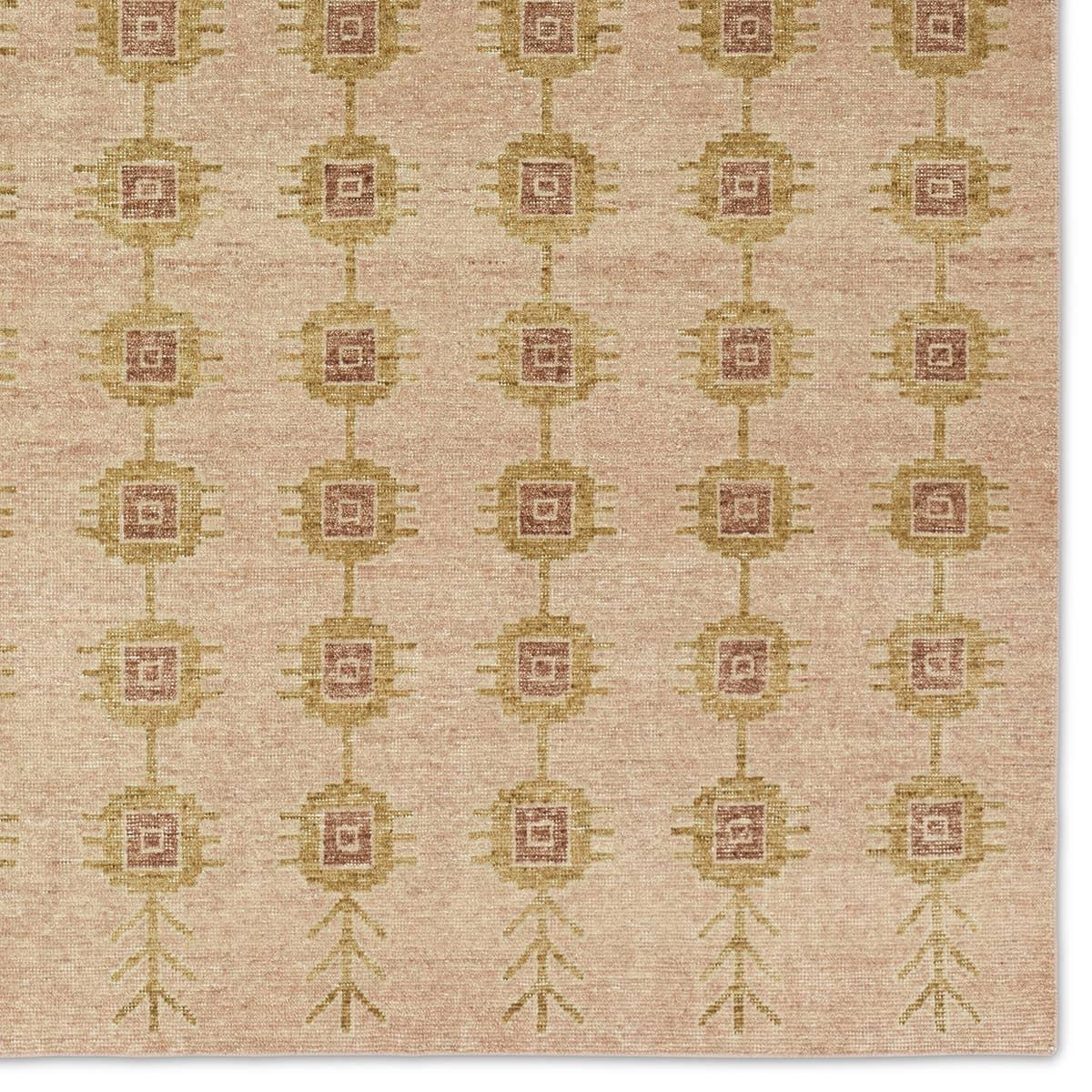 Featuring Onessa Aeston Hand-Knotted Rug by Jaipur Living at Amethyst Home. The Onessa Aeston marries traditional motifs with soft, subdued colorways for the perfect blend of fresh and time-honored style. These hand-knotted wool rugs feature a hand-sheared quality that lends the design a coveted vintage impression. The Aeston rug features a distressed tile patt. Amethyst Home provides interior design, new home construction design consulting, vintage area rugs, and lighting in the Miami metro area.