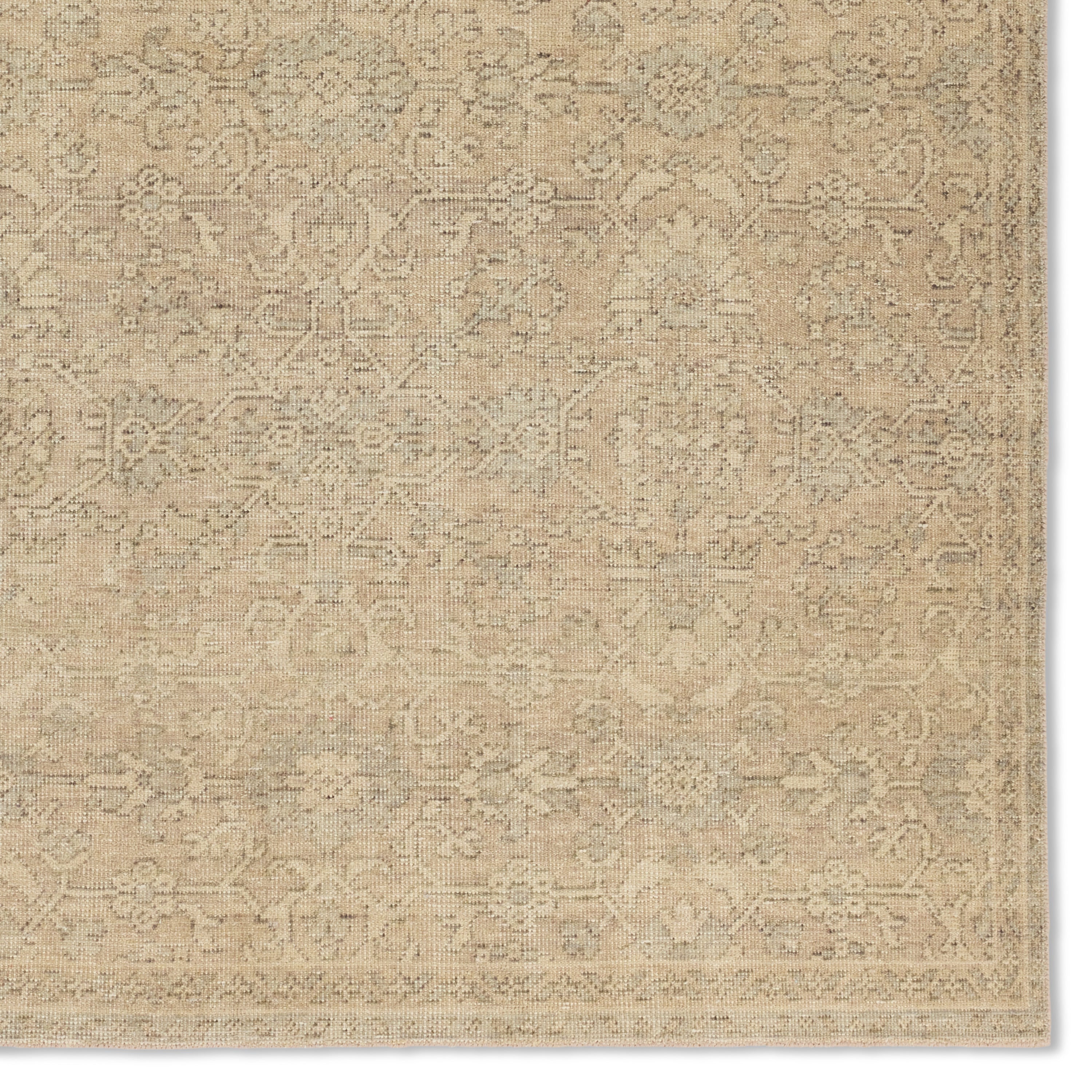 Featuring Onessa Earl Hand-Knotted Rug by Jaipur Living at Amethyst Home. The Onessa collection marries traditional motifs with soft, subdued colorways for the perfect blend of fresh and time-honored style. These hand-knotted wool rugs feature a hand-sheared quality that lends the design a coveted vintage impression. The Earl rug features a distressed, floral trellis in hues of t. Amethyst Home provides interior design, new construction, custom furniture, and area rugs in the San Diego metro area.