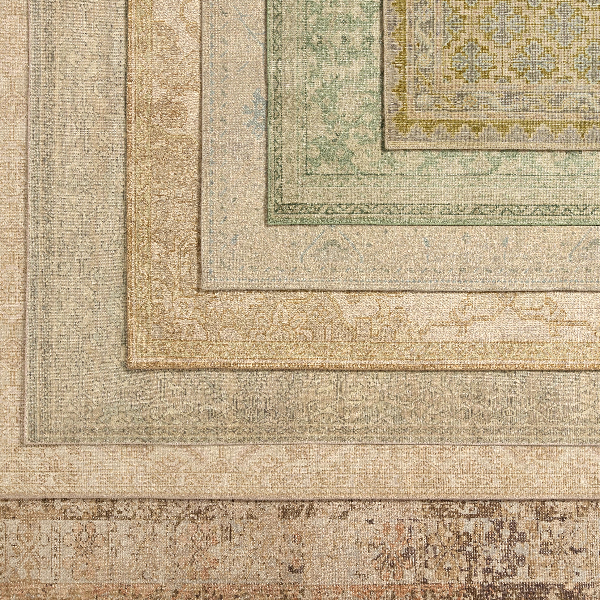 Featuring Onessa Tobias Hand-Knotted Rug by Jaipur Living at Amethyst Home. The Onessa collection marries traditional motifs with soft, subdued colorways for the perfect blend of fresh and time-honored style. These hand-knotted wool rugs feature a hand-sheared quality that lends the design a coveted vintage impression. The Tobias rug features a distressed, floral trellis patt. Amethyst Home provides interior design, new construction, custom furniture, and area rugs in the Newport Beach metro area.