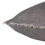 Featuring Origins Cassis Pillow by Jaipur Living at Amethyst Home. Linen is a fiber that takes on a soft beauty the more it is washed and worn ? its beauty is shaped by daily life. The handmade Cassis pillow features a soft charcoal color and a natural fringe on all sides. The gentle texture brings subtle sophistication to any contemporary home.Indoor Pillow1. Amethyst Home provides interior design, new home construction design consulting, vintage area rugs, and lighting in the Houston metro area.