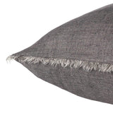 Featuring Origins Cassis Pillow by Jaipur Living at Amethyst Home. Linen is a fiber that takes on a soft beauty the more it is washed and worn ? its beauty is shaped by daily life. The handmade Cassis pillow features a soft charcoal color and a natural fringe on all sides. The gentle texture brings subtle sophistication to any contemporary home.Indoor Pillow1. Amethyst Home provides interior design, new home construction design consulting, vintage area rugs, and lighting in the Houston metro area.