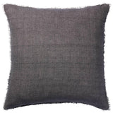 Featuring Origins Cassis Pillow by Jaipur Living at Amethyst Home. Linen is a fiber that takes on a soft beauty the more it is washed and worn ? its beauty is shaped by daily life. The handmade Cassis pillow features a soft charcoal color and a natural fringe on all sides. The gentle texture brings subtle sophistication to any contemporary home.Indoor P. Amethyst Home provides interior design, new home construction design consulting, vintage area rugs, and lighting in the Winter Garden metro area.