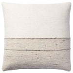 Featuring Origins Idyllwild Pillow by Jaipur Living at Amethyst Home. The handmade Idyllwild throw pillow is crafted with 100% wool for a durable and natural accent piece. This design features two parallel charcoal stripes paired with beige and cream with specs of gray and rust throughout.Indoor Pillow100% WoolIDY01 Origins IdyllwildSpot clean only.. Amethyst Home provides interior design, new home construction design consulting, vintage area rugs, and lighting in the Austin metro area.