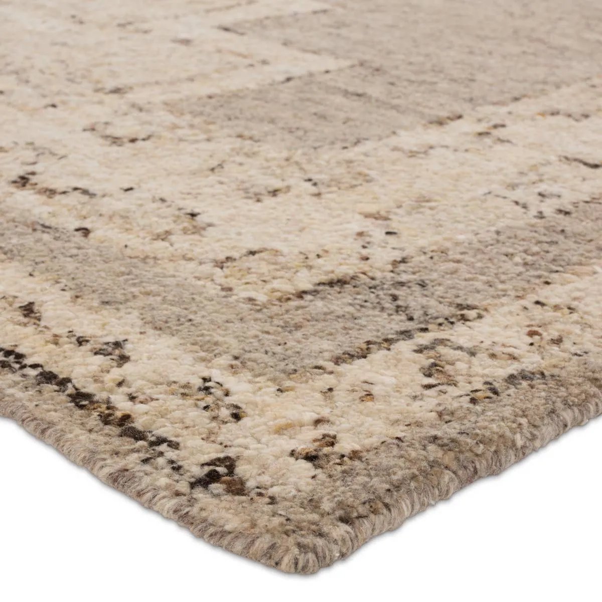 Featuring Repose Achelous Hand-Knotted Rug by Jaipur Living at Amethyst Home. The inviting and traditionally inspired Repose Achelous marries stunning artisan quality and the beauty of natural, undyed wool. The Sherpa-like, hand-knotted construction of the Achelous rug boasts a plush texture underfoot and is perfect for adding warmth and coziness to a space. T. Amethyst Home provides interior design, new home construction design consulting, vintage area rugs, and lighting in the Dallas metro area.