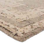 Featuring Repose Achelous Hand-Knotted Rug by Jaipur Living at Amethyst Home. The inviting and traditionally inspired Repose Achelous marries stunning artisan quality and the beauty of natural, undyed wool. The Sherpa-like, hand-knotted construction of the Achelous rug boasts a plush texture underfoot and is perfect for adding warmth and coziness to a space. T. Amethyst Home provides interior design, new home construction design consulting, vintage area rugs, and lighting in the Dallas metro area.