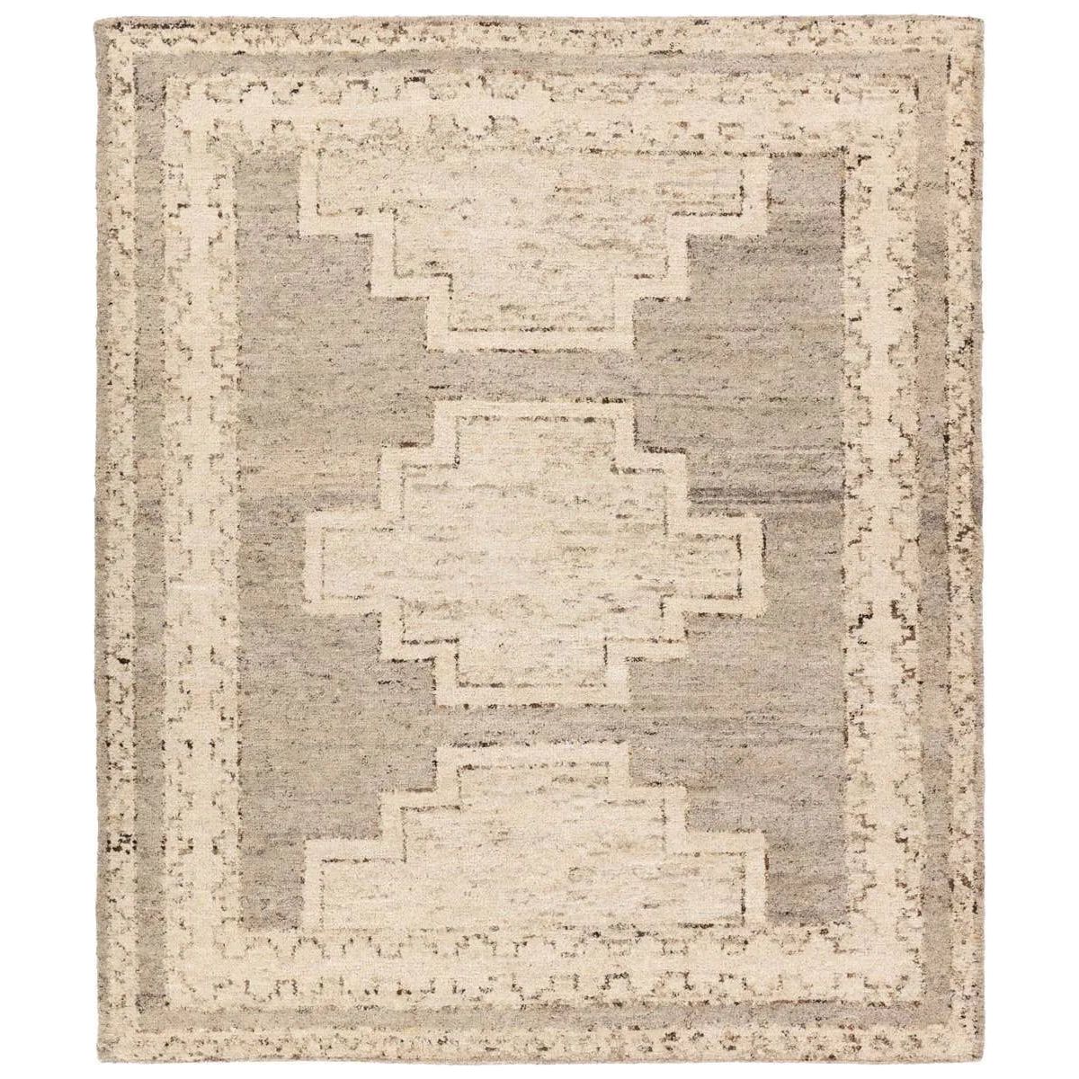 Featuring Repose Achelous Hand-Knotted Rug by Jaipur Living at Amethyst Home. The inviting and traditionally inspired Repose Achelous marries stunning artisan quality and the beauty of natural, undyed wool. The Sherpa-like, hand-knotted construction of the Achelous rug boasts a plush texture underfoot and is perfect for adding warmth and coziness to a space. Th. Amethyst Home provides interior design, new home construction design consulting, vintage area rugs, and lighting in the Miami metro area.