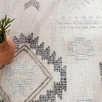 Featuring Revelry Winger Outdoor Rug by Jaipur Living at Amethyst Home. The Revelry collection marries global modernity with durable, performance fibers. The light and airy Winger area rug boasts a captivating geometric medallion in a stunning silver, black, cream, and taupe colorway. An updated twist on traditional dhurrie style, this handwoven indoor/. Amethyst Home provides interior design, new home construction design consulting, vintage area rugs, and lighting in the Newport Beach metro area.