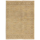 Featuring Rhapsody Folklore Hand-Knotted Rug by Jaipur Living at Amethyst Home. The Rhapsody collection features heirloom-quality designs of stunningly abrashed Old World patterns. The Folklore area rug boasts a beautifully washed medallion motif with a decorative border. The khaki tones are accented with cream and taupe hues for added depth and intrigue. This durable wool handkn. Amethyst Home provides interior design, new construction, custom furniture, and area rugs in the Nashville metro area.