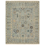 Featuring Rhapsody Nysa Hand-Knotted Rug by Jaipur Living at Amethyst Home. The Rhapsody collection features heirloom-quality designs of stunningly abrashed Old World patterns. The Nysa area rug boasts a beautifully washed floral motif with a decorative border. The blue tone is accented with rich green, tan, navy, and cream hues for added depth and intrigue. This durable wool han. Amethyst Home provides interior design, new construction, custom furniture, and area rugs in the Nashville metro area.