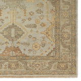 Featuring Rhapsody Gehenna Hand-Knotted Rug by Jaipur Living at Amethyst Home. The Rhapsody Gehenna features heirloom-quality designs of stunningly abrashed Old World patterns. The Gehenna area rug boasts a beautifully distressed medallion motif with a decorative border and floral detailing. The gray and brown tones are accented with light blue, sage, bei. Amethyst Home provides interior design, new home construction design consulting, vintage area rugs, and lighting in the Los Angeles metro area.
