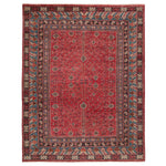 Featuring Salinas Donte Hand-Knotted Rug by Jaipur Living at Amethyst Home. The Salinas Donte is punctuated by vibrant hues and intricate details, bringing a bold, transitional look to any home. The hand-knotted Donte rug captures the rich, global charm of traditional Agra carpets. Intricate, multicolored floral details and botanical vines create patterned . Amethyst Home provides interior design, new home construction design consulting, vintage area rugs, and lighting in the Nashville metro area.