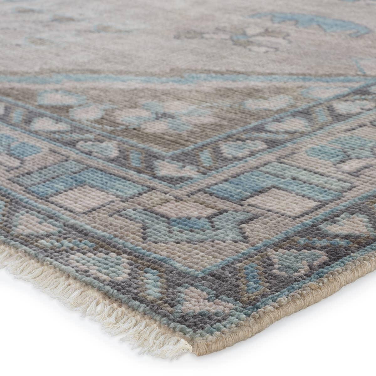 Featuring Salinas Santita Hand-Knotted Rug by Jaipur Living at Amethyst Home. The Salinas Santita is punctuated by both vibrant and neutral hues and combined with intricate details, lending a stunning transitional look to any home. The Santita rug makes a moody statement with grounding hues and a tribal, medallion motifs. This durable, artisan-made rug featu. Amethyst Home provides interior design, new home construction design consulting, vintage area rugs, and lighting in the Monterey metro area.