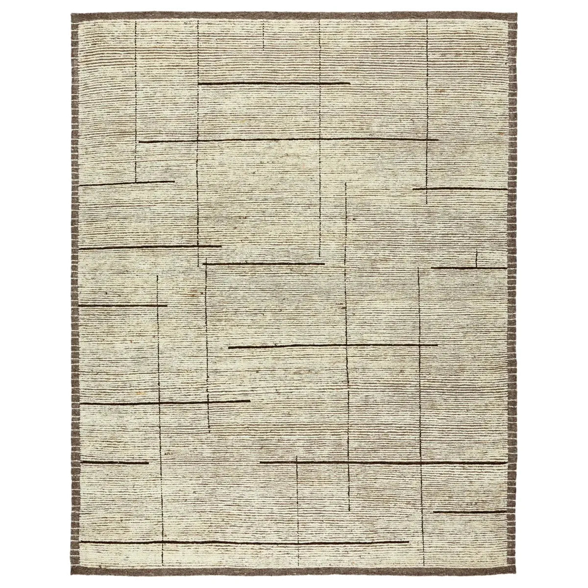 Featuring Seora Dorian Hand-Knotted Rug by Jaipur Living at Amethyst Home. Subtle linear textures and natural colorways define the irresistible quality of the Seora collection. The Dorian area rug features a series of parallel and perpendicular lines for an intriguing dose of modern appeal. The textural, wool pile contains no dye, reflecting the natural colors of the sheep, for a rich and groun. Amethyst Home provides interior design services, furniture, rugs, and lighting in the Miami metro area.