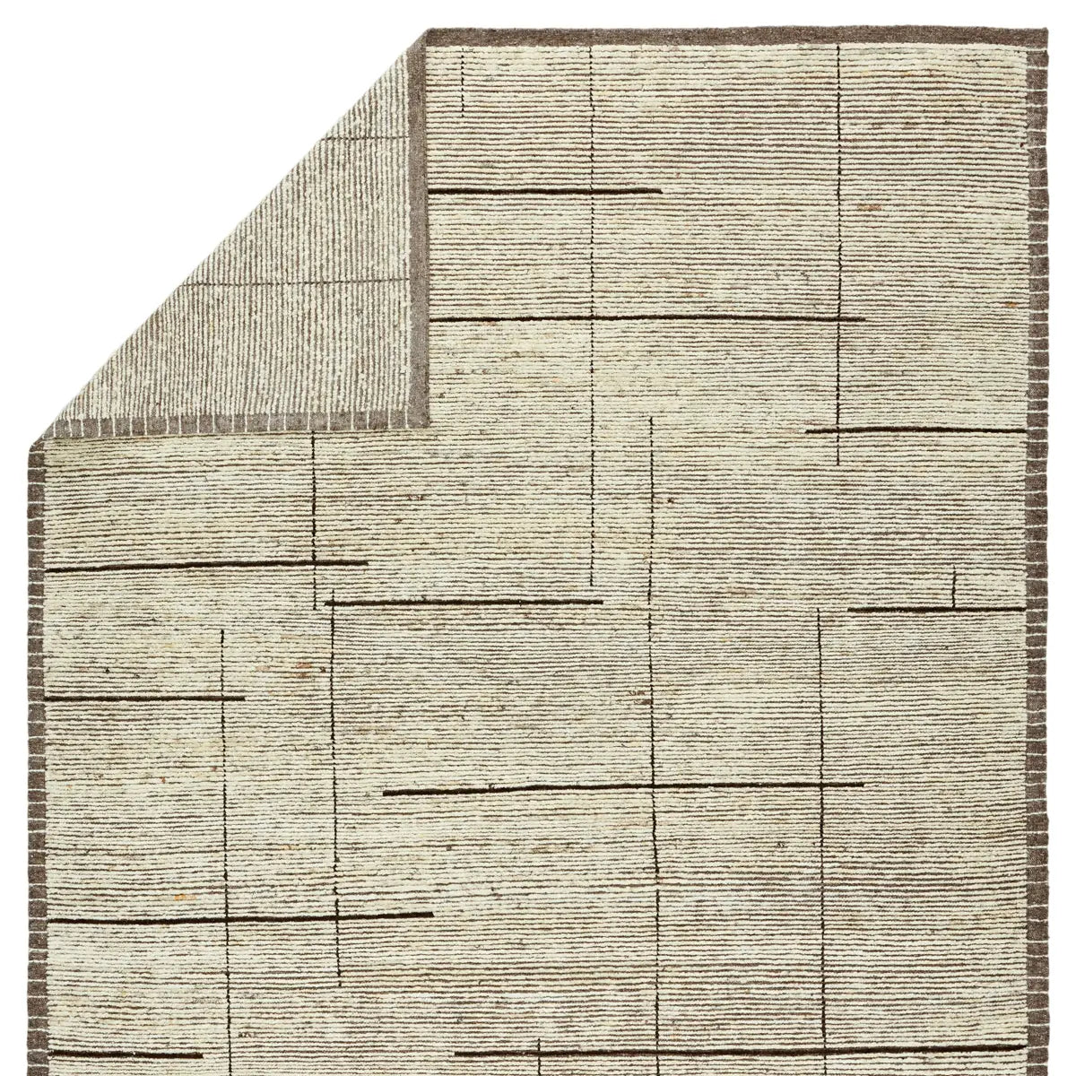 Featuring Seora Dorian Hand-Knotted Rug by Jaipur Living at Amethyst Home. Subtle linear textures and natural colorways define the irresistible quality of the Seora collection. The Dorian area rug features a series of parallel and perpendicular lines for an intriguing dose of modern appeal. The textural, wool pile contains no dye, reflecting the natural colors of the sheep, for a rich and groun. Amethyst Home provides interior design services, furniture, rugs, and lighting in the Omaha metro area.