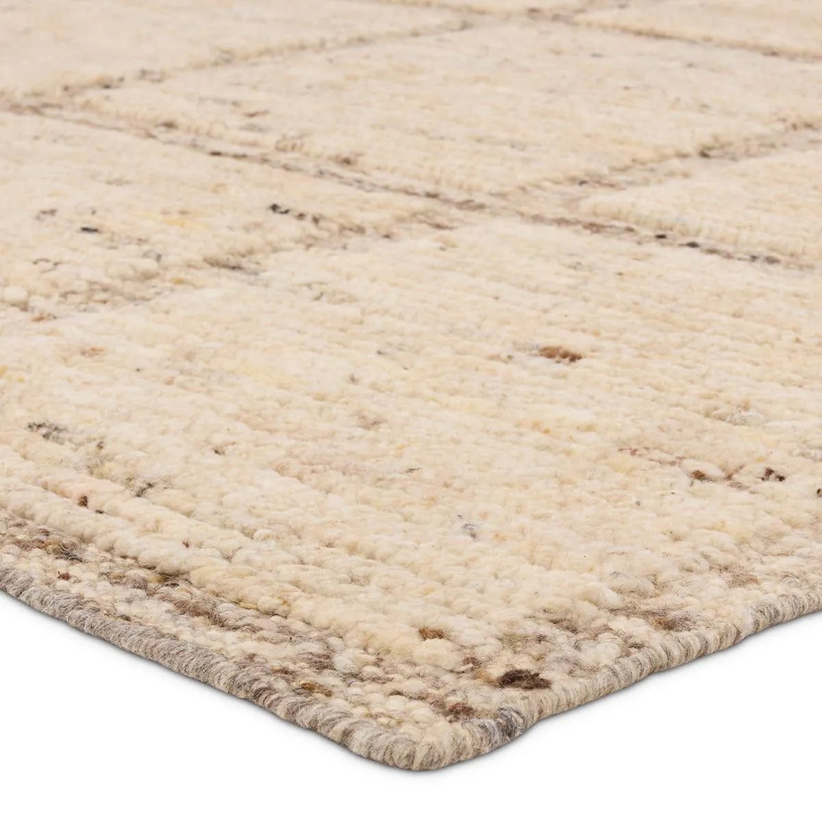 Featuring Seora Kizza Hand-Knotted Rug by Jaipur Living at Amethyst Home. Subtle linear textures and natural colorways define the irresistible quality of the Seora Kizza. The Kizza area rug features a linear grid for an intriguing dose of modern appeal. The textural, wool pile contains no dye, reflecting the natural colors of the sheep, for a rich and groun. Amethyst Home provides interior design, new home construction design consulting, vintage area rugs, and lighting in the Charlotte metro area.