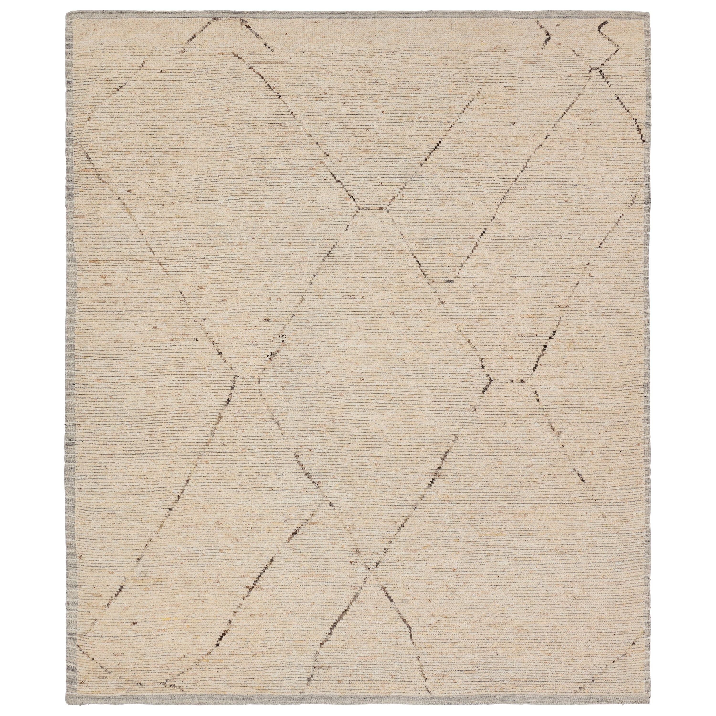 Featuring Seora Tepal Hand-Knotted Rug by Jaipur Living at Amethyst Home. Subtle linear textures and natural colorways define the irresistible quality of the Seora collection. The Tepal area rug features a distressed trellis motif for an intriguing dose of modern appeal. The textural, wool pile contains no dye, reflecting the natural colors of the sheep, for a rich and grounding. Amethyst Home provides interior design, new construction, custom furniture, and area rugs in the Des Moines metro area.