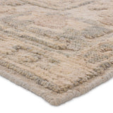 Featuring Sofi Elear Hand-Knotted Rug by Jaipur Living at Amethyst Home. The hand-ktted Sofi collection offers a textural refresh to traditional Oushak designs. With soft, tonal hues and a one-of-kind construction that creates stunning variation in color, these open and inviting designs balance the artistry of traditional textiles and the versatile aesthe. Amethyst Home provides interior design, new home construction design consulting, vintage area rugs, and lighting in the Kansas City metro area.