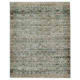 Featuring Someplace In Time Chantay Hand-Knotted Rug by Jaipur Living at Amethyst Home. Whimsical colorways combine with the opulent detail of a traditional-inspired pattern; the Someplace in Time Chantay represents nostalgia and progression, heritage and the contemporary. The Chantay rug's cool blue, green, golden tan, and black details ground spaces with luxe. Amethyst Home provides interior design, new home construction design consulting, vintage area rugs, and lighting in the Miami metro area.