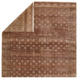 Featuring Someplace In Time Lovas Hand-Knotted Rug by Jaipur Living at Amethyst Home. Whimsical colorways combine with the opulent detail of a traditional-inspired pattern - the Someplace in Time Lovas represents nostalgia and progression, heritage and the contemporary. The Lovas rug features a mini-medallion pattern and deep brown and cream colorway that g. Amethyst Home provides interior design, new home construction design consulting, vintage area rugs, and lighting in the Calabasas metro area.