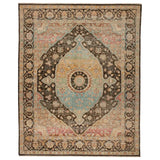 Featuring Someplace In Time Dynasty Rug by Jaipur Living at Amethyst Home. Whimsical colorways combine with the opulent detail of a traditional-inspired pattern; the Someplace in Time collection represents nostalgia and progression, heritage and the contemporary. In a vivid prism scheme of blue, green, pink, gold, and deep brown, the statement-making Dynasty rug ground spaces with luxe ap. Amethyst Home provides interior design services, furniture, rugs, and lighting in the Kansas City metro area.
