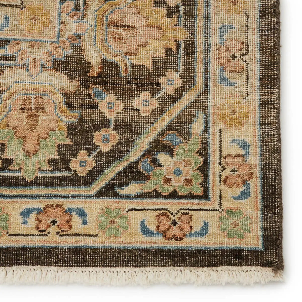 Featuring Someplace In Time Dynasty Rug by Jaipur Living at Amethyst Home. Whimsical colorways combine with the opulent detail of a traditional-inspired pattern; the Someplace in Time collection represents nostalgia and progression, heritage and the contemporary. In a vivid prism scheme of blue, green, pink, gold, and deep brown, the statement-making Dynasty rug ground spaces with luxe appeal a. Amethyst Home provides interior design services, furniture, rugs, and lighting in the Miami metro area.