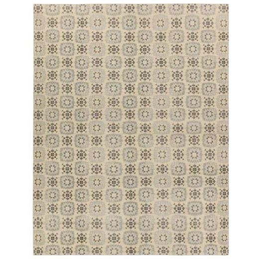 Featuring Tessera Crystal Rug by Jaipur Living at Amethyst Home. Tessera by Verde Home is a contemporary statement of timeless patterns inspired by the repetitious and clean-lined beauty of tile motifs. Hand knotted of quality wool, the sheared pile of these artisan-crafted rugs provides a texture reminiscent of vintage textiles that also brilliantly displa. Amethyst Home provides interior design, new home construction design consulting, vintage area rugs, and lighting in the San Diego metro area.