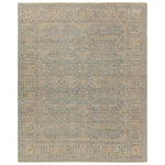 Featuring Tierzah Maison Hand-Knotted Rug by Jaipur Living at Amethyst Home. The vintage-inspired Tierzah collection features an antiqued wash and intricate traditional designs. The Maison wool rug boasts a Persian knot construction and tonal gray, tan, muted gold, and gray that grounds any space. This artisan-made rug features fringe trimmed details for a touch of global ch. Amethyst Home provides interior design, new construction, custom furniture, and area rugs in the Salt Lake City metro area.