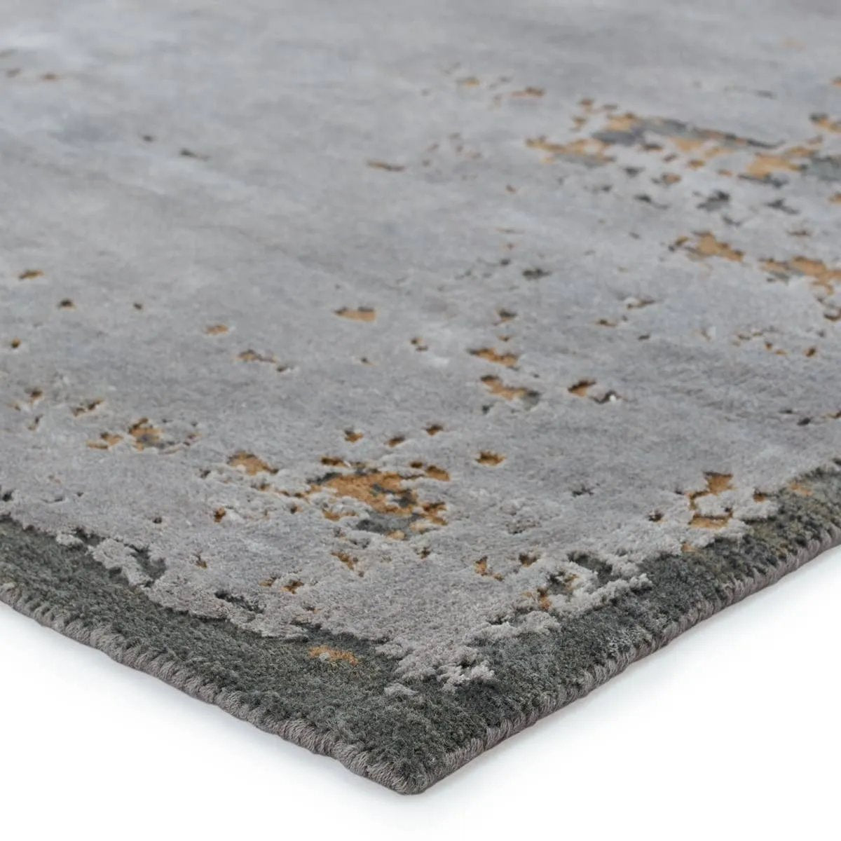 Featuring Urban Pause Olga Hand-Knotted Rug by Jaipur Living at Amethyst Home. Inspired by the unrushed quality of the natural process, the Urban Pause collection features an assortment of grounding solid designs that are anything but basic. Rayon made from bamboo lends an inviting, silk-like texture and unique light-to-dark effect to the hand-knotted qua. Amethyst Home provides interior design, new home construction design consulting, vintage area rugs, and lighting in the Kansas City metro area.