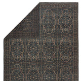 Featuring Rhapsody Reynir Hand-Knotted Rug by Jaipur Living at Amethyst Home. The Rhapsody Reynir Area Rug features heirloom-quality designs of stunningly abrashed Old World patterns.  The Reynir area rug boasts a beautifully washed tile-like motif with a decorative border detail. The deep blue palette is accented with red and cream hues for added depth a.  Amethyst Home provides interior design, new home construction design consulting, vintage area rugs, and lighting in the Alpharetta metro area.