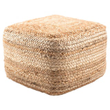 Featuring Natural Braided Jute Pouf Ottoman by Jaipur Living at Amethyst Home. An organic modern look -- this hand-braided jute pouf comes with an insert.  Add a touch of nature to your home.
18"w x 18"d x 12"h100% Jute.  Amethyst Home provides interior design, new home construction design consulting, vintage area rugs, and lighting in the Portland metro area.
