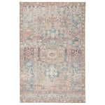 Featuring Kindred Geonna Rug by Jaipur Living at Amethyst Home. The Kindred collection melds the timelessness of vintage designs with a modern, livable style. The Geonna area rug boasts a softly faded center medallion and floral accents in subdued tones of blue, gray, beige, and blush. This low-pile rug is made of soft polyester and features a one-of-a-ki.  Amethyst Home provides interior design, new home construction design consulting, vintage area rugs, and lighting in the Des Moines metro area.