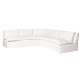 Featuring Laguna 2 Piece Sectional by Cisco Brothers at Amethyst Home. A casual, slipcovered chunky linen sectional by Cisco Brothers, the Laguna 2pc Sectional is the ultimate in casual luxury. A down-filled seat cushion is supported by springs in a gentle, resting position. Pair with a one-of-a-kind statement rug for a signature look. Shown in Otis White. Amethyst Home provides interior design, new home construction design consulting, vintage area rugs, and lighting in the Portland metro area.