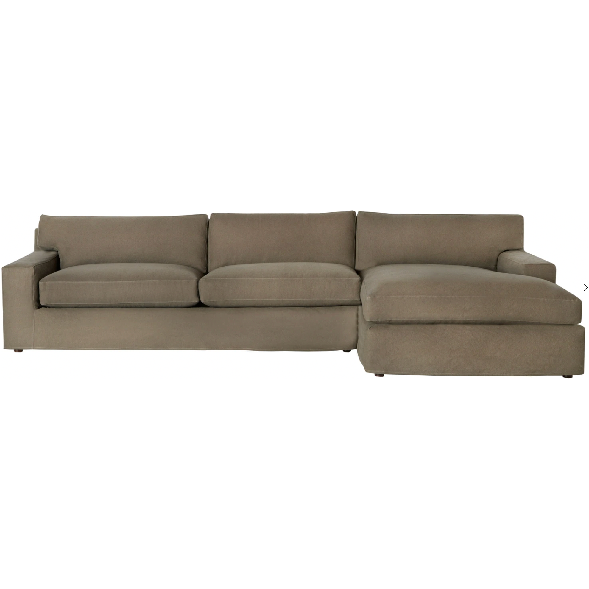Featuring Loft 2 Piece Sectional - Custom by Cisco Brothers at Amethyst Home. With its streamlined silhouette and strong, angular lines the Loft 2 Piece Sectional - Custom is classic without being too traditional. It has a modern essence and elegance that lends inviting appeal to your seating ensemble. Dim the lights, and settle down with the family for an ent. Amethyst Home provides interior design, new home construction design consulting, vintage area rugs, and lighting in the Tampa metro area.