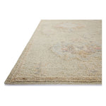 Featuring Adelaide Sage / Multi Hand-Knotted Rug by Loloi at Amethyst Home. The Adelaide Collection is a cool-toned area rug with asymmetrical motifs that float across the soft wool surface. Restrained in color and dynamic in texture, Adelaide’s variable pile height adds subtle dimension as the light changes throughout the day. Hand-knotted by artisans in I. Amethyst Home provides interior design, new home construction design consulting, vintage area rugs, and lighting in the Houston metro area.