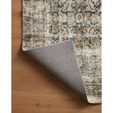 Featuring Amber Lewis x Loloi Morgan Navy / Sand Rug by Loloi at Amethyst Home. With the faded feel of an antique rug, the Amber Lewis x Loloi Morgan Navy / Sand Rug is a feat of modern printed construction. These impressive area rugs expertly blend sophisticated tones to recreate the dynamic colors of a vintage textiles. Power-loomed of CloudPile™ construction, these rugs are extra-soft to wa. Amethyst Home provides interior design services, furniture, rugs, and lighting in the Austin metro area.