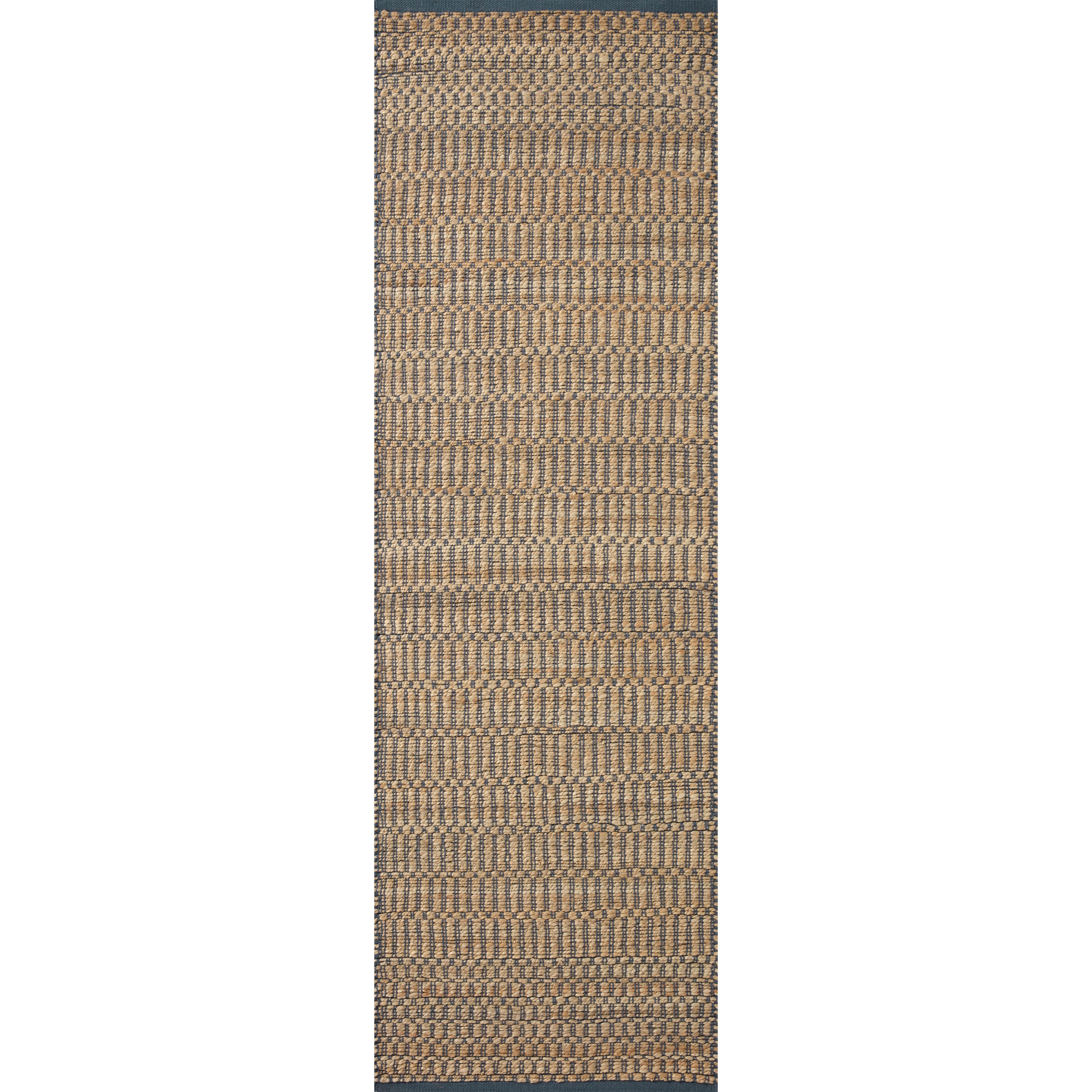 Featuring Angela Rose x Loloi Colton Natural / Navy Rug by Loloi at Amethyst Home. The Angela Rose x Loloi Colton Natural / Navy Rug is a new take on the staple jute rug, blended with cotton for added softness. In a range of linear designs in modern earth tones, Colton can add visual interest to a room or serve as a gently textured neutral. This collection is hand-woven in India and GoodWeave. Amethyst Home provides interior design services, furniture, rugs, and lighting in the Seattle metro area.