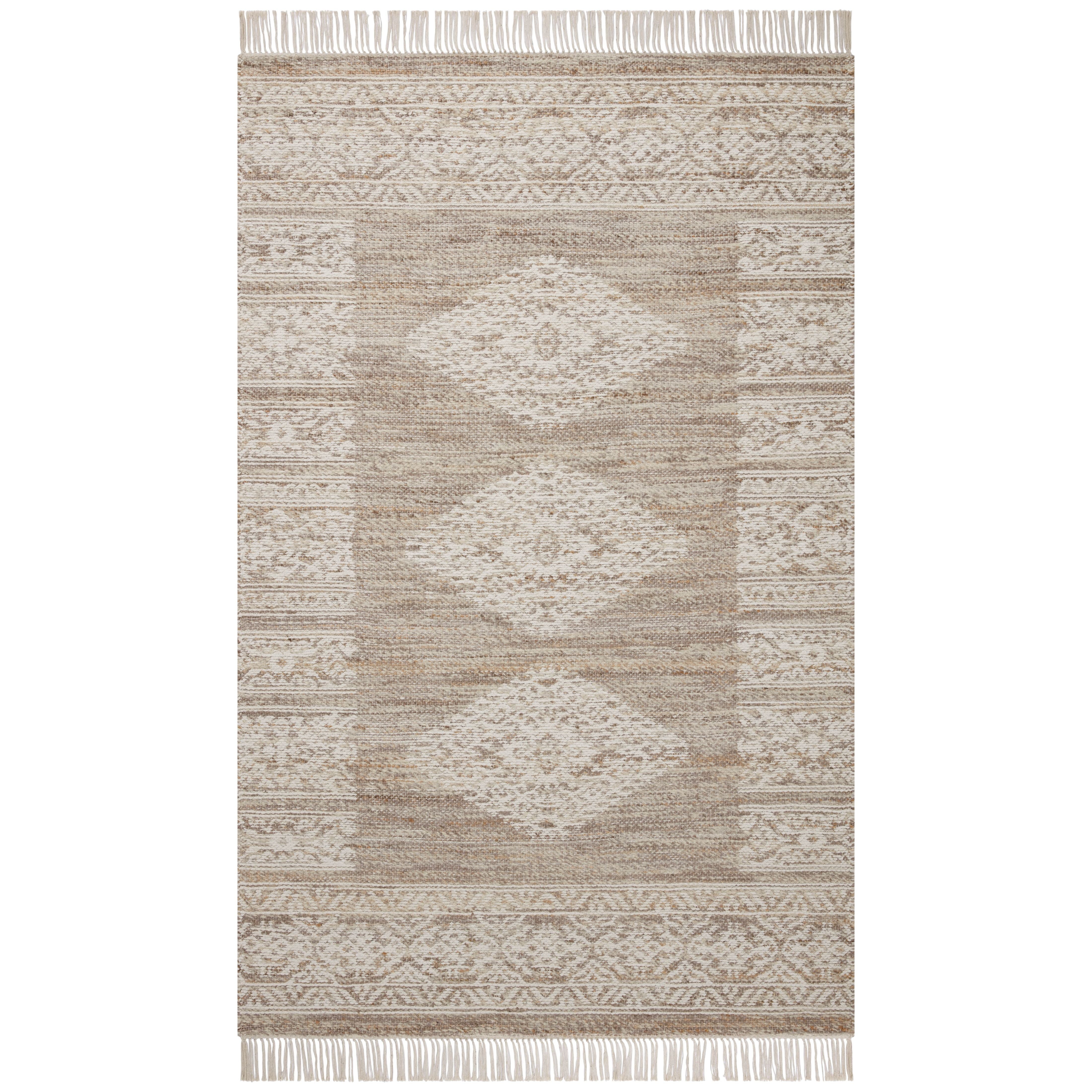 Featuring Angela Rose x Loloi Rivers Lilac / Ivory Rug by Loloi at Amethyst Home. The Rivers Lilac / Ivory rug by Angela Rose x Loloi is a modern flatweave area rug with a reversible design featuring symmetrical motifs. Woven of wool, cotton, and jute, Rivers combines natural materials with an airy, natural aesthetic. The soft colors of the rug create a waterco. Amethyst Home provides interior design, new home construction design consulting, vintage area rugs, and lighting in the Miami metro area.