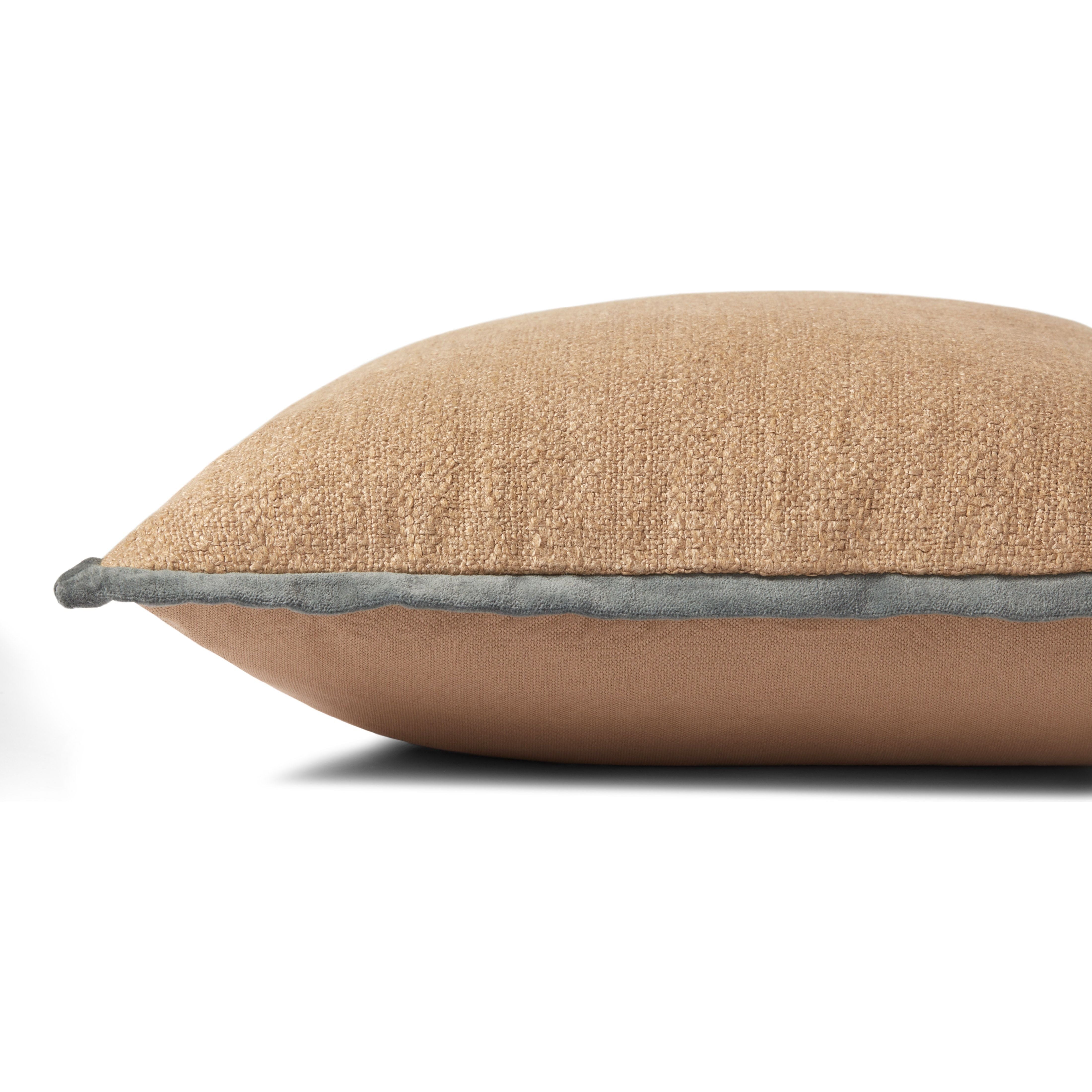 Featuring Aveline Natural / Blue Pillow by Loloi at Amethyst Home. This pillow was curated to celebrate a wabi sabi, handmade design aesthetic.
Closure: Hidden FlapEdge Treatment: Contrast FlangeBack Color: Beige. Amethyst Home provides interior design, new home construction design consulting, vintage area rugs, and lighting in the Laguna Beach metro area.