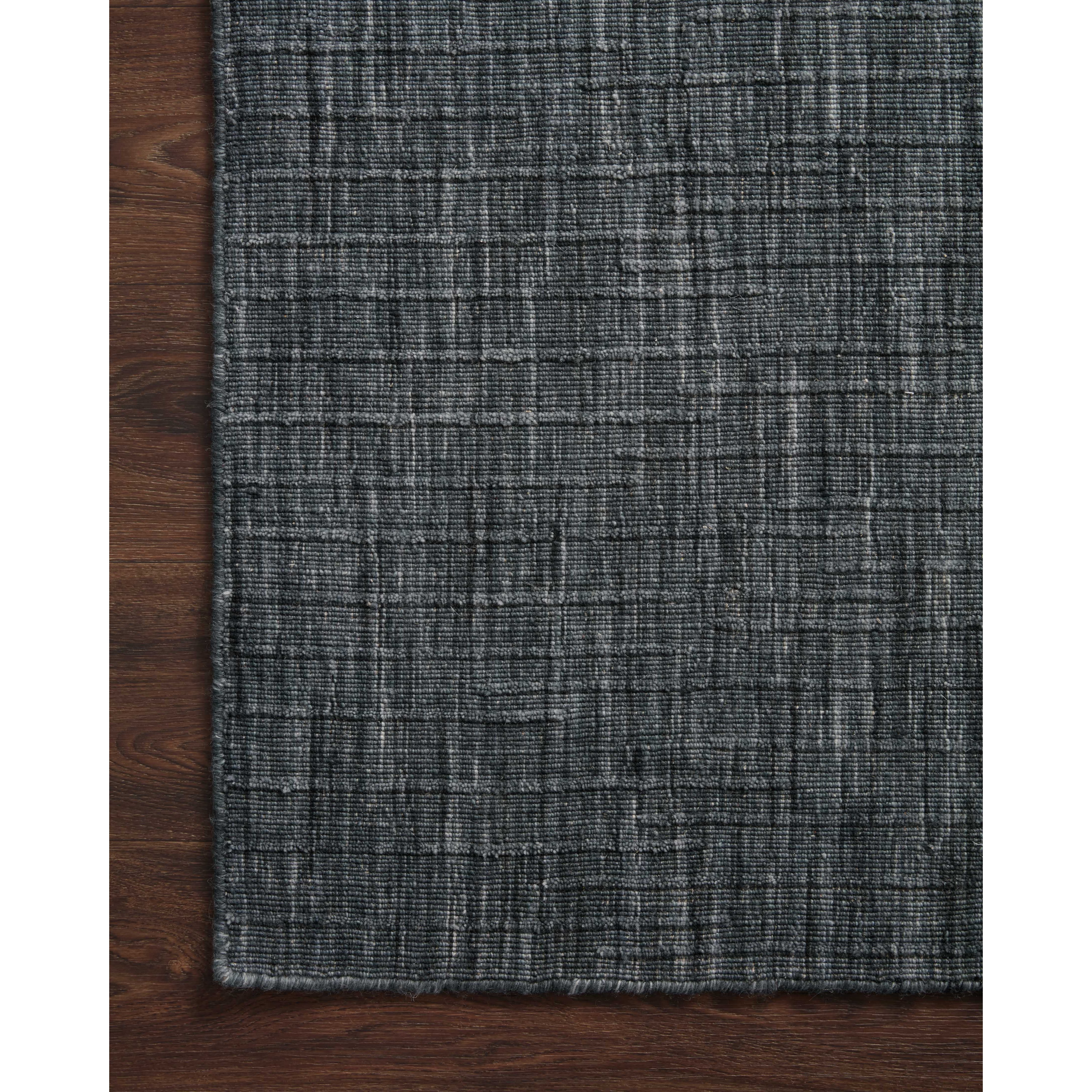 Featuring Brooks Ink Rug by Loloi at Amethyst Home. Hand-woven of wool, cotton and polyester, the Brooks Collection offers a sophisticated foundation for a contemporary refined and relaxed look. Featuring a subtle linear texture for minimalist appeal, Brooks is the perfect understated base. Brooks is also GoodWeave certified, ensuring our commitment to et.  Amethyst Home provides interior design, new home construction design consulting, vintage area rugs, and lighting in the Alpharetta metro area.