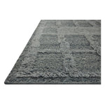 Featuring Cassian Denim Rug by Loloi at Amethyst Home. The Cassian Denim Rug is a hand-woven wool and cotton area rug with an asymmetrical gridded pattern and high-low texture. The rug’s higher, shaggy pile takes cues from Moroccan designs, while the neutral colors and natural materials make it a cozy addition to any space, especially living rooms and dens. Amethyst Home provides interior design, new home construction design consulting, vintage area rugs, and lighting in the Des Moines metro area.