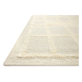 Featuring Cassian Ivory Rug by Loloi at Amethyst Home. The Cassian Ivory Rug is a hand-woven wool and cotton area rug with an asymmetrical gridded pattern and high-low texture. The rug’s higher, shaggy pile takes cues from Moroccan designs, while the neutral colors and natural materials make it a cozy addition to any space, especially living rooms and dens.. Amethyst Home provides interior design, new home construction design consulting, vintage area rugs, and lighting in the Baltimore metro area.