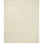 Featuring Cassian Ivory Rug by Loloi at Amethyst Home. The Cassian Ivory Rug is a hand-woven wool and cotton area rug with an asymmetrical gridded pattern and high-low texture. The rug’s higher, shaggy pile takes cues from Moroccan designs, while the neutral colors and natural materials make it a cozy addition to any space, especially living rooms and den. Amethyst Home provides interior design, new home construction design consulting, vintage area rugs, and lighting in the Kansas City metro area.